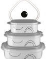 Corelle Coordinates Simple Lines 6-Piece Microwave Cookware Set