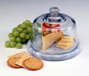 Norpro Glass Cheese Dome with Marble Base