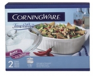 CorningWare 2-1/2-Quart Oval Casserole Dish with Glass Lid