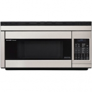 Sharp R-1874 1.1-Cubic-Foot 850-Watt Over-The-Range Convection Microwave, Stainless