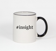 #insight - Funny Hashtag 11oz Black Handle Coffee Mug Cup