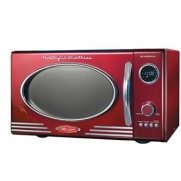 Nostalgia Electrics RMO400RED Retro Series .9 CF Microwave Oven, Red