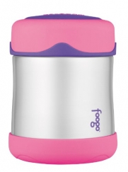 Thermos FOOGO Stainless Steel Food Jar, Pink, 10 Ounce