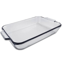 5 Quart - Oblong Clear Glass Baking Dish - 11 x 15