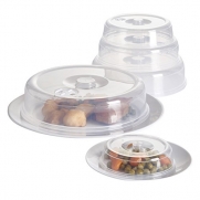 VonShef Set of 5 Ventilated Microwave Plate / Dish Covers - Mixed Sizes - Dishwasher Safe
