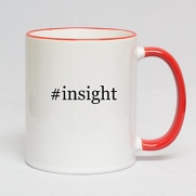 #insight - Hashtag Red Handle 11oz Coffee Mug